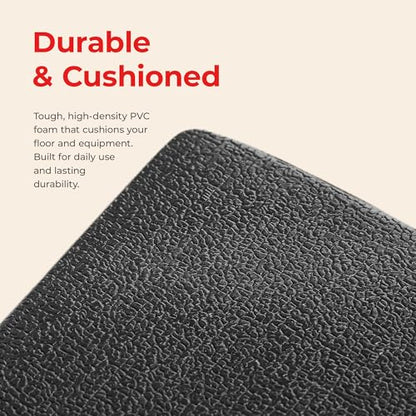 Sunny Health & Fitness Equipment Mats, Home Gym Floor Protection, 4 Sizes - style: Extra Small 30”