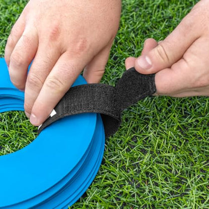 FORZA Flat Disc Ring Markers | Durable PVC Training Markers for Sports, Agility Drills & Skill Development - Pack of 10