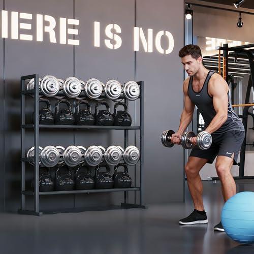 Dumbbell Rack, Adjustable weight Rack Stand, Extended Base Weight Storage for Home Gym, Space-Saving Fitness Equipment Organizer