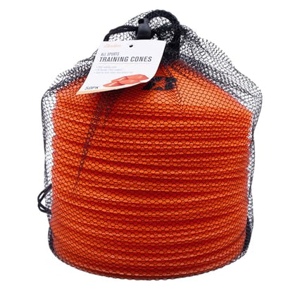 Baden | Flexible & Durable 7.25" Training Cones | Indoor/Outdoor All Sports | Orange