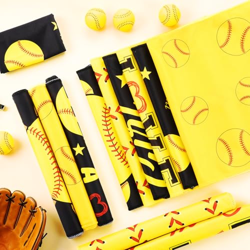30Pcs Softball Cooling Towels 40 x 12 Inch Softball Towel Microfiber Breathable Chilly Sport Rags Absorbent Sweat Washcloth Sport Team Gifts Workout Ice Towel for Athletes Coach Gym Party Favors - style: Softball