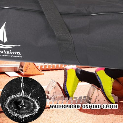 31.5in Foldable Duffle Bag Fits Starting Blocks with an Overall Length of Less Than 30 Inches Extra Large Travel DuffelTote GymBag with Zippers and Handles Sports Oxford Cloth Bags - style: 31.5in for Starting Blocks