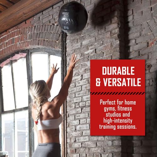 Fitness First Soft Wall Ball, 5-25 LBS, Durable Reinforced for Core Strength Building, Cardio - size: 10lb, new