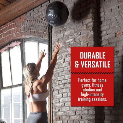 Fitness First Soft Wall Ball, 5-25 LBS, Durable Reinforced for Core Strength Building, Cardio - size: 10lb, new
