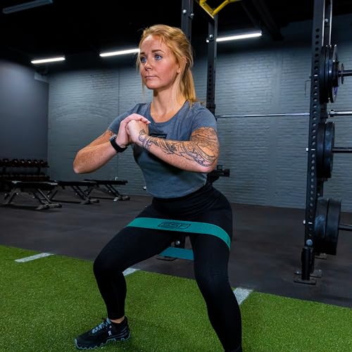 Serious Steel Fitness Fabric Mini Loop Non-Slip Resistance Band Set | Warm-Up, Physical Therapy, Glute Training, Speed and Agility Exercise Bands - color: Level 3 - Medium (Green)