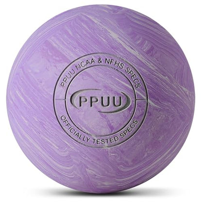 Massage Lacrosse Ball for Myofascial & Trigger Point Release, Muscle Knots, Yoga Therapy – Improves Joint Mobility & Relieves Pain – Shoulder, Back, Plantar Fascia, HIPS – 2.5-Inch Purple-03 Rubber