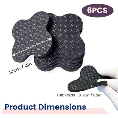 Non-Slip Walking Pad Mat, Treadmill Mat Pad for Carpet Hardwood Floors, Anti Vibration Exercise Equipment Mat for Under Treadmill & Exercise Bike Rowing Machine (6, Clover Shape, 4 x 4 x 0.2 inch) - color: Clover Shape