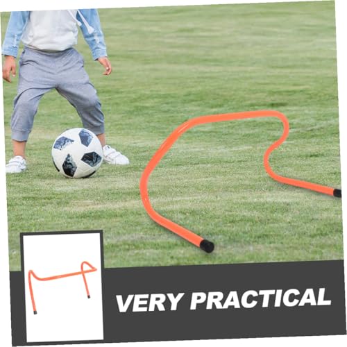 GALPADA 4pcs Speed Hurdles Set 15cm Plastic Agility Track Hurdles for Football Basketball Training Youth Sports Conditioning Equipment