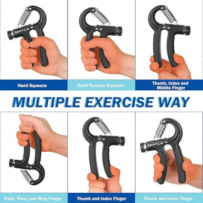 2 Pack Grip Strength Trainer, Hand Grip Exerciser Strengthener with Adjustable Resistance 11-132 Lbs (5-60kg), Forearm Strengthener Hand Exerciser for Musicians Athletes and Injury Recover