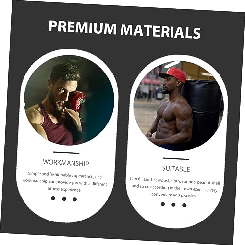 POPETPOP Empty for Fitness Training Thickened PU Sandbag for Karate MMA Home Workouts Sweatproof Durable Exercise Sandbag Absorption
