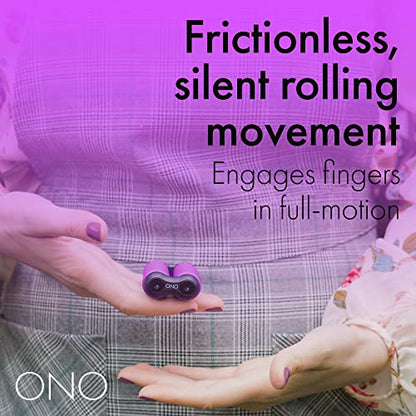 ONO Roller - Handheld Fidget Toy for Adults | Help Relieve Stress, Anxiety, Tension | Promotes Focus, Clarity | Compact, Portable Design (Purple, Junior Size - ABS Plastic) - size: Junior Size, style: ABS Plastic - Purple