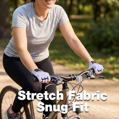Workout Gloves for Women Lightweight Sweat-Wicking Breathable Gym Gloves with Silicone Grip, Padded Palm for Light Training Dumbbells, Cycling, Yoga, Pilates, Everyday Fitness