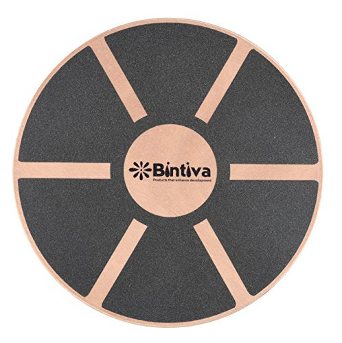 bintiva Wood Balance Board for Fitness Rehab Balance and Stability Training