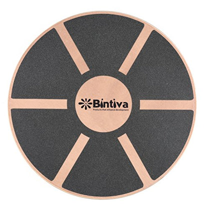 bintiva Wood Balance Board for Fitness Rehab Balance and Stability Training