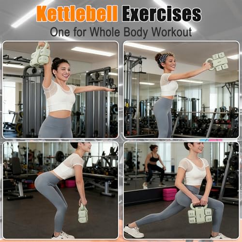 Adjustable Dumbbell Set of 2, 4 in 1 Free Weights Dumbbells Set for Women with Fast Adjustment, Each 2lb 3lb 4lb 5lb Hand Weights Set for Home Gym Exercise Training