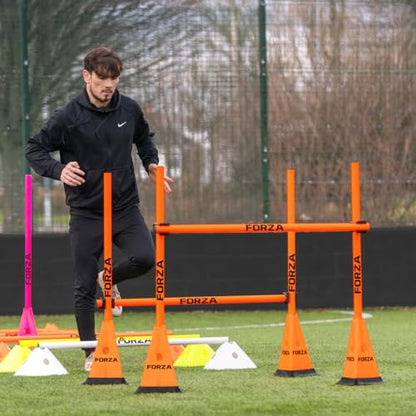 FORZA Cone & Hurdle Training Sets | Improve Your Speed & Agility Skills - Available in 3 Styles and 8 Colors