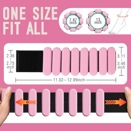 AMORIX Ankle Weights for Women Men, 3 Pairs Wrist Weights Set for Walking Running, 0.5LB/1LB/2LB Each Side Silicone Workout Weights for Gym Fitness,Jogging,Yoga,Strength Training,Physical Therapy
