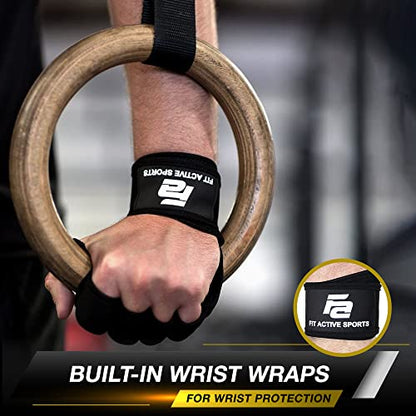 New Ventilated Weight Lifting Workout Gloves with Built-in Wrist Wraps for Men and Women - Great for Gym Fitness, Cross Training, Hand Support & Weightlifting. - size: X-Small
