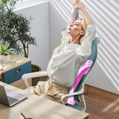 Lumbar Support Board Arc Traction Massager - color: Pinks