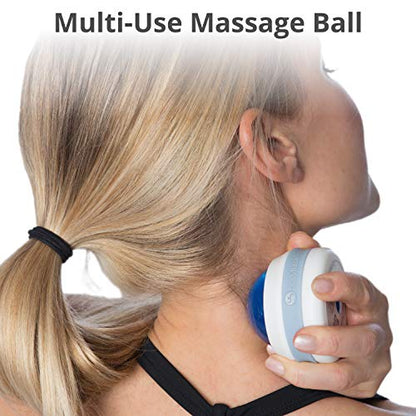 Body Back FSA Eligible Manual Massage Roller Ball | Deep Tissue Roller & Lacrosse Ball - Handheld Massager for Sore Muscles & Joint Pain | 360° Mobility Therapy Ball for Athletes & Fitness Recovery - color: Purple