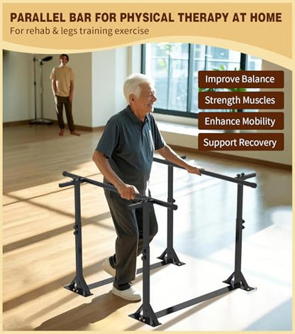 Physical Therapy Parallel Bars - Adjustable Height and Width