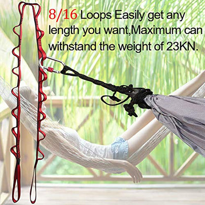 2pcs Safety Daisy Chains Strong Climbing Strap Adjustable Nylon Strap Rope Yoga Pilates Stretching Straps - color: Grey, size: 105cm x 1.5cm