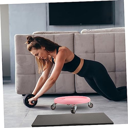 Kisangel Sliding Discs for Abdominal Training Low-impact Fitness Equipment with Non-slip Surface Versatile Core Sliders for Home Workouts Includes Knee Pad for All Fitness Levels