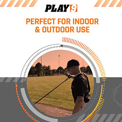 Play 9 Sports Resistance Exercise Bands Baseball Activation Elastic Training Athletes Equipment Bands - color: Black, style: Adult Wrist Strap