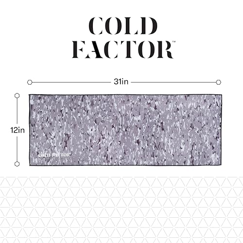 Instant Cooling Towel - Sports Cooling Towel with UPF 50+ and Reflective Protection - Moisture Wicking, Chemical-Free Evaporative Cooling for Hot Weather, Runners & Athlete (Camo, 1 Pack)