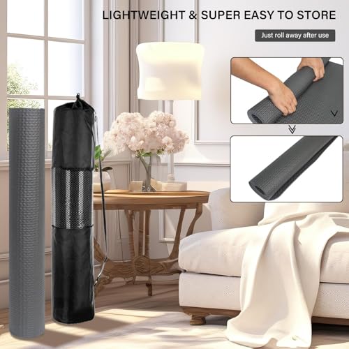 Bike Mat,Treadmill Mat,Compatible for Elliptical,Exercise Bikes, Stationary Cycles,Spin Bike,Under Exercise Bike Trainer Pad for Indoor Stationary Gym Fitness Equipment Hardwood Floor Protector