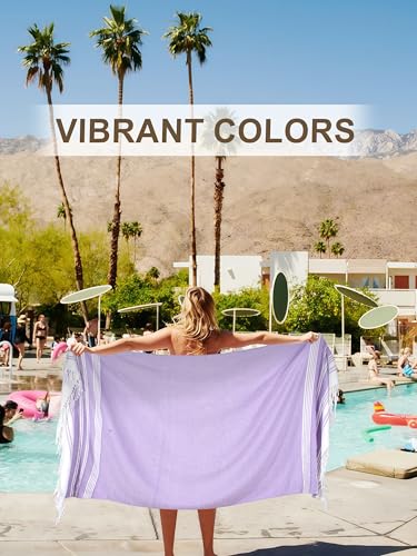 Genovega 6 Packs Oversized Turkish Beach Towel Thin Quick Dry Sand Free Pool Swim Towels Large XL Adult Clearance Blanket Travel Vacation Accessories Essentials Rhombus - color: 6 Multi Rhombus