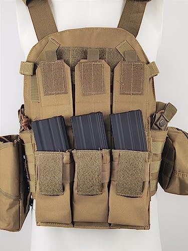 Trainning Tactical Airsoft Paintball Combat Swat Assault Army Shooting Hunting Outdoor Molle Police Vest - color: Htan