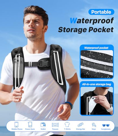Weighted Vest Woman Man,8/12/16/20lbs Weight Vest with Plus Storage Pockets&Adjustable Straps,Durable Rucking Vests with Reflective Stripe for Walking,Running,Workout,Training, Weight Loss