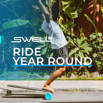 Revbalance Swell 2.0 - Surf & Paddle Balance Board Trainer - color: Midnight - Black