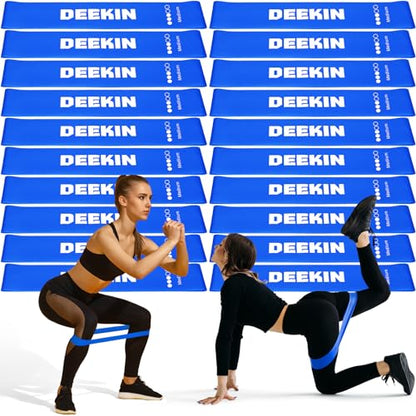 20 Pcs Resistance Bands Resistance Loop Exercise Bands Exercise Equipment Elastic Drap Ring for Women and Men Home Fitness, Gym, Yoga - color: Blue, size: 25-30 lbs