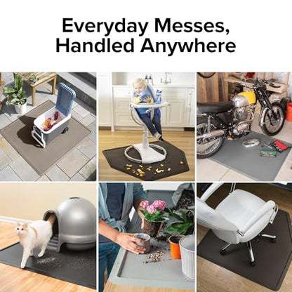 WeatherTech All-Purpose Mat - Multi-Use Mat for Everyday Living - 44" x 48" - Rectangle - Grey (APM4448G) - color: Grey, size: 3'8" x 4' (Rectangular)