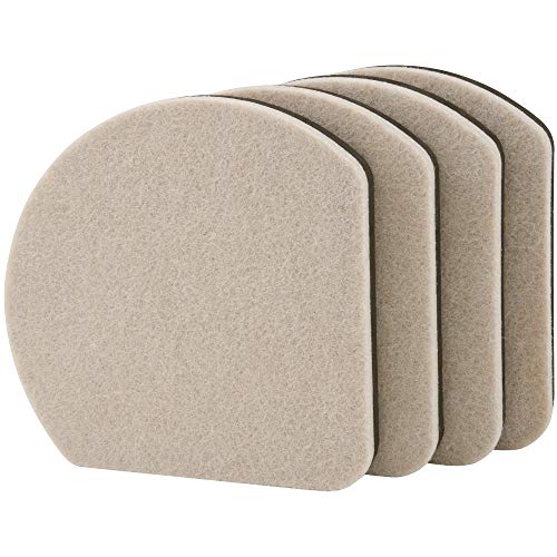 Super Sliders 7" Slide & Hide Reusable Furniture for Hard Surfaces - Effortless Moving and Surface Protection, Beige (4 Pack) - size: 7 Inch, style: For Hardwood