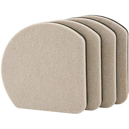 Super Sliders 7" Slide & Hide Reusable Furniture for Hard Surfaces - Effortless Moving and Surface Protection, Beige (4 Pack) - size: 7 Inch, style: For Hardwood