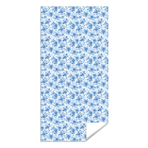 Microfiber Beach Towel Sand Free Quick Dry Oversized Ultra Soft Lightweight Elegant Blue White Floral Botanical Pattern Pool Towel for Adults Women Men Travel 71 x 32 Inches 1 Pcs - color: Ditsy