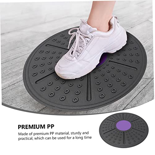VOSAREA Balance Training Board Purple PP Material Non Slip Fitness Equipment for Core Strength Stability Posture Improvement Yoga and Home Exercise
