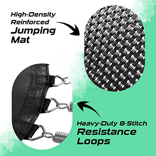 Moxie by Upper Bounce Pumpkin-Shaped Round Trampoline for Outdoor Backyard with Enclosure Net, Recreational, Gymnastics Activity for Kids and Adults, Supports Up to 440 Lbs