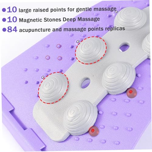 Back Cracker 4-Level Adjustable Back Stretch with Acupressure Massage Correction Spine Decompression Lumbar Support for Scoliosis Pain Relief