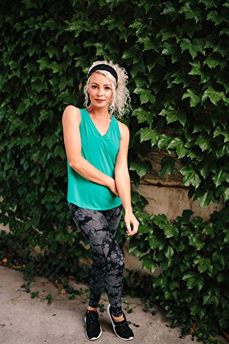 4" Wide Workout Headbands for Women (4 Pack) – Non-Slip Sweatbands for Gym, Running & Yoga - color: Basics