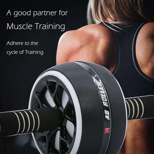 AB Wheel Roller, Exercise Abdominal Fitness Wheel, Work-out Strength-Training Roller, 12"W