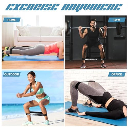 30 Pcs Latex Resistance Bands Resistance Loop Exercise Band for Booty Workout Stretch Exercise Equipment Non Slip Elastic Band for Women Men Home Butt Hip Thigh Fitness Gym Yoga