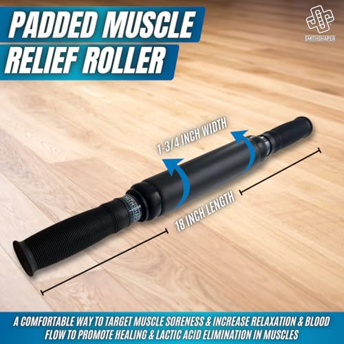 SmithShaper® Muscle Relief Massage Bars (18-inch Padded Roller)
