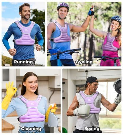 Weighted Vest for Women Men 6lb 8lb 10lb 12lb 15lb 18lb 20lb 25lb
