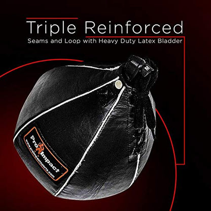 Leather Speed Bag – Rapid Rebound Pear-Shaped Punching Ball with Durable Latex Bladder for Boxing, MMA & Home Gym