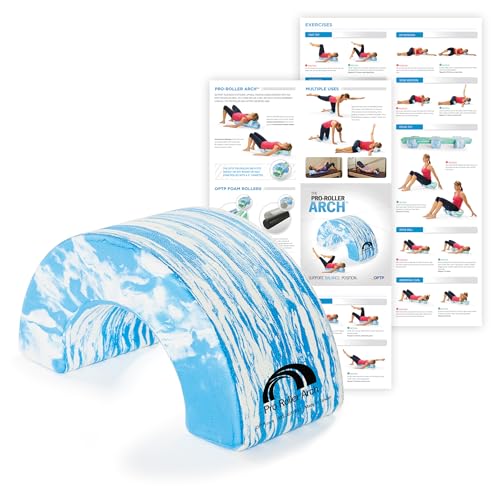 OPTP PRO-Roller Arch - Foam Roller Support and Positioning Tool – Use with 6-Inch Diameter Large Foam Rollers, A Short or Half Round Foam Roller