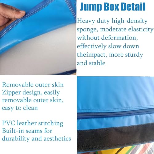 LICOME Jumping Box Foam Plyometric Box for Training - Stackable Soft Plyo Boxes for Home Gym,Kids Jumping Exercise Fitness Jumping Trainer - size: 90*60*90*30cm